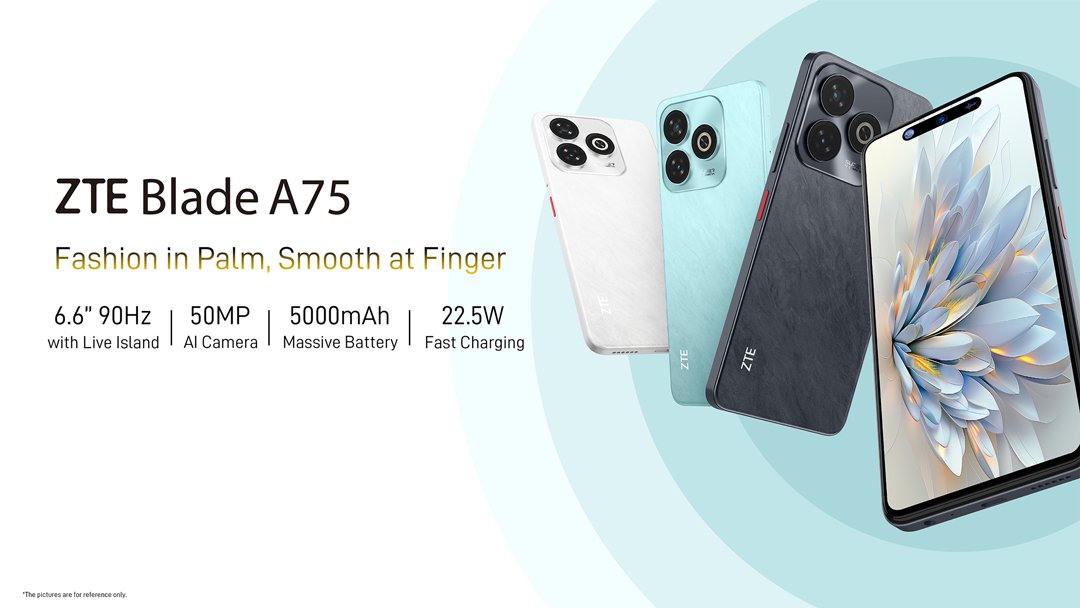ZTE Blade A75 4G — Ілюстративне фото — колір може відрізнятися