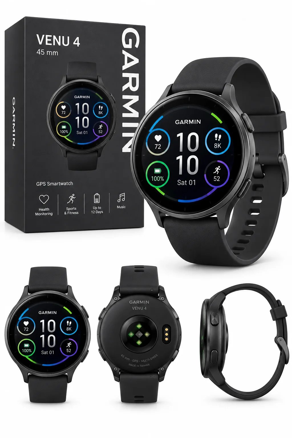 Garmin Venu 4 45mm — Ілюстративне фото — колір може відрізнятися