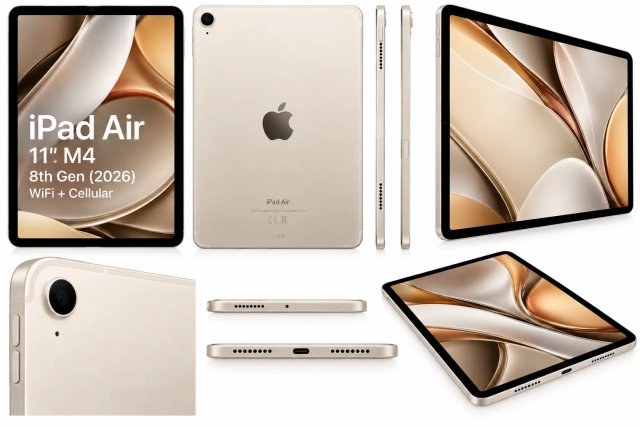 Apple iPad Air 11" M4 8th Gen (2026) WiFi + Cellular