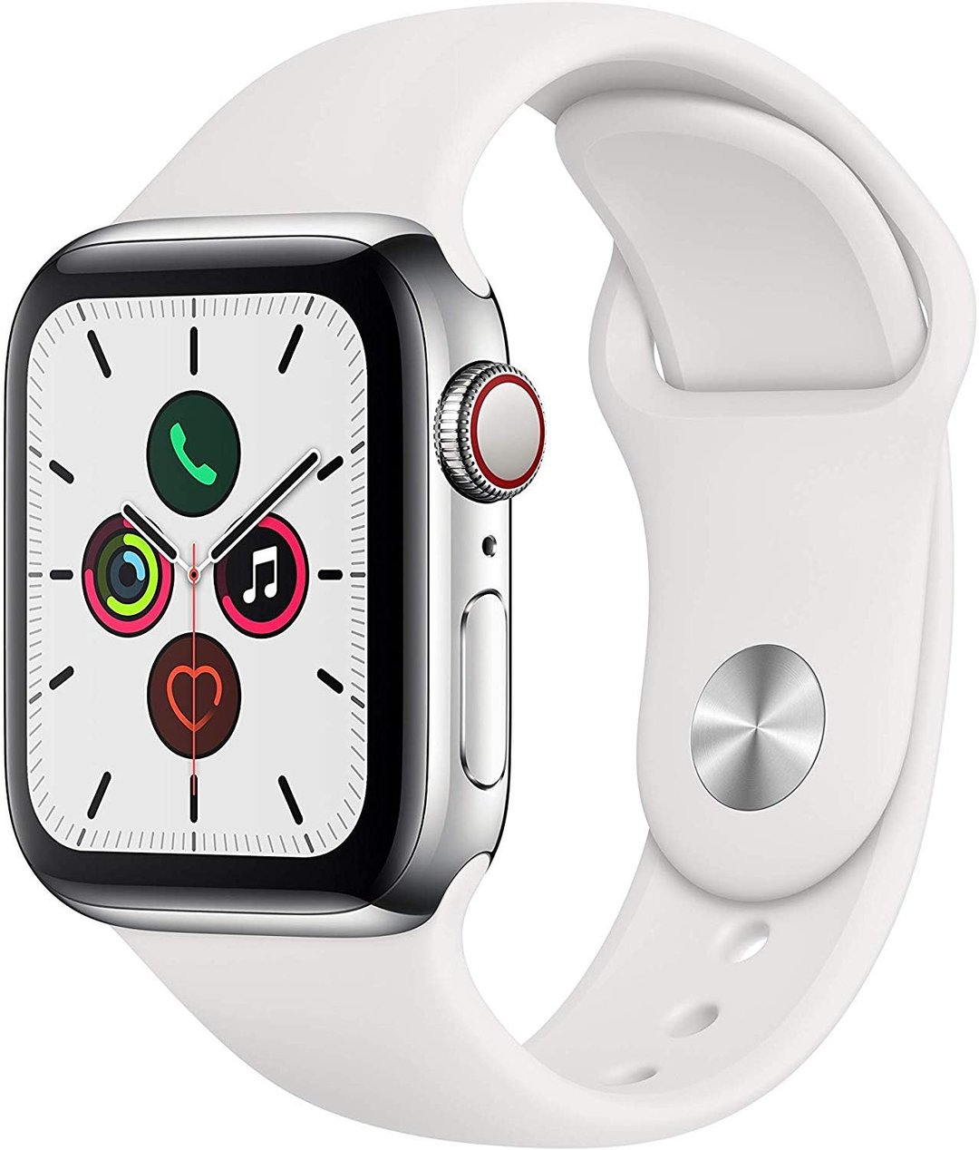 Apple Watch Series 5 44mm GPS+Cellular Stainless Steel Case — Ілюстративне фото — колір може відрізнятися