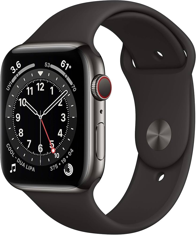 Apple Watch Series 6 44mm GPS + Cellular Stainless Steel case — Ілюстративне фото — колір може відрізнятися