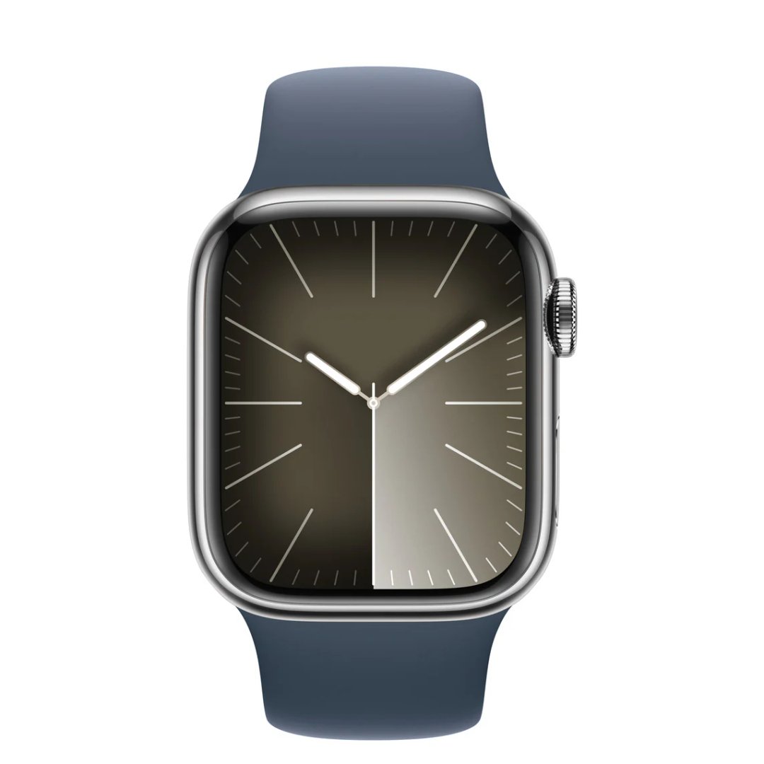 Apple Watch Series 9 41mm GPS+Cellular Stainless Steel Case — Ілюстративне фото — колір може відрізнятися
