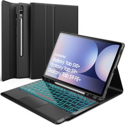 Samsung Galaxy Tab S10 Plus/S10 Plus 5G/ S9 Plus/ S9 FE Plus/ S9FE Plus 5G - Book Cover Keyboard - AI Key - Nordic 3