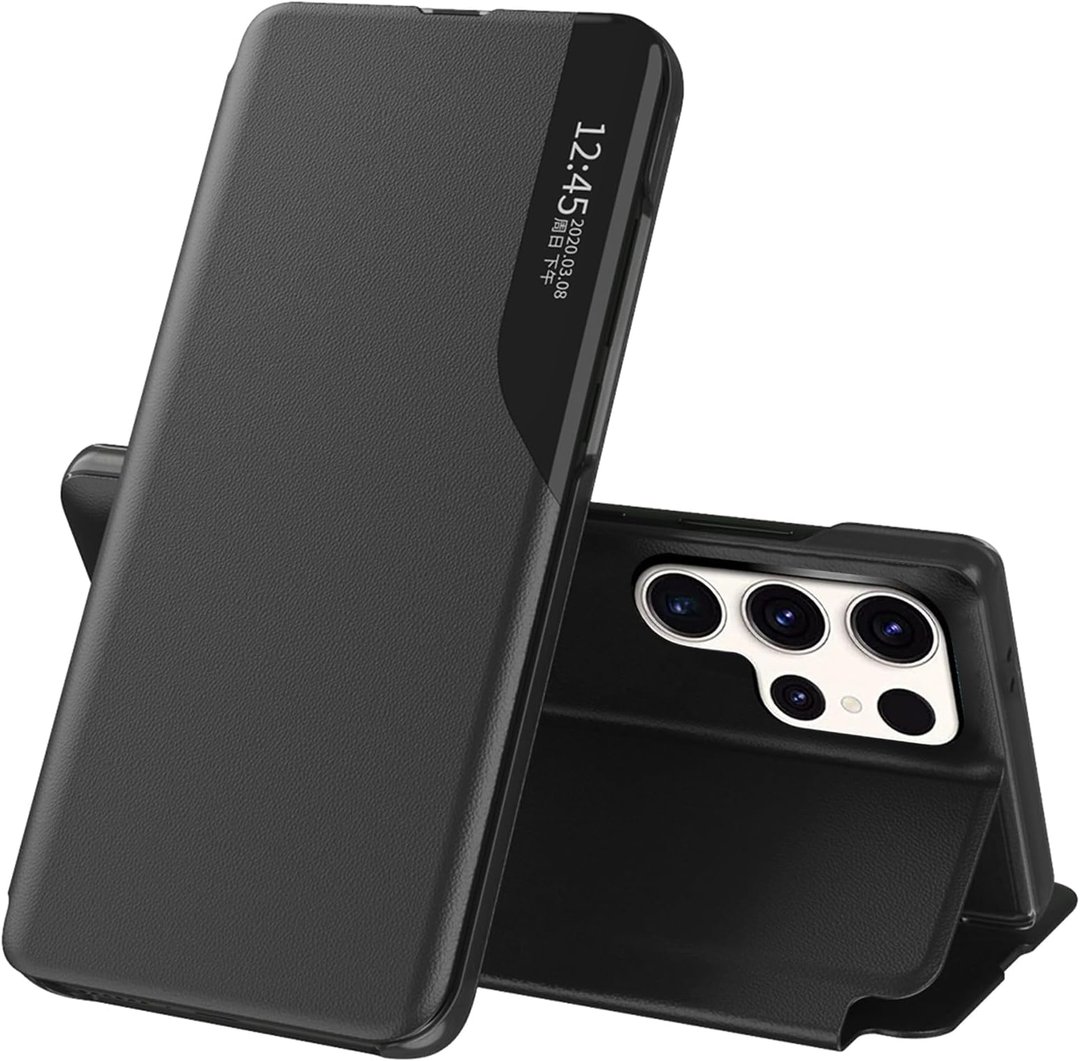 Samsung Galaxy S24 Plus - Vegan Leather Case - Dark Violet