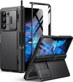 Samsung Galaxy Z Fold5 - Standing Case with Strap - Black 2
