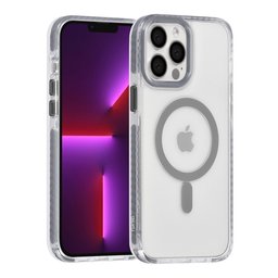 TUNIQ Чохол-накладка для iPhone 13 Pro Max — Шнурок на шию — magsafe — колір: сірий 2