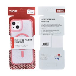TUNIQ Чохол-накладка для iPhone 14 — Magsafe — Блискітки — Підвіска — колір: рожевий 3