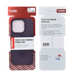 TUNIQ Чохол-накладка для iPhone 15 Pro — Magsafe З кільцем-підставкою — Підвіска — колір: виноградно-фіолетовий 3