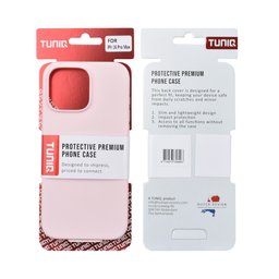 TUNIQ Чохол-накладка для iPhone 16 Pro Max — Повністю силіконовий — колір: рожевий 3