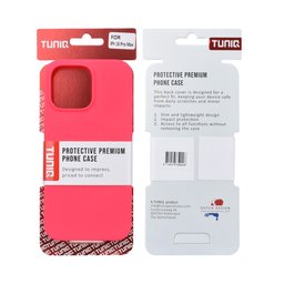 TUNIQ Чохол-накладка для iPhone 16 Pro Max — Повністю силіконовий — колір: яскраво-рожевий 3