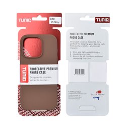 TUNIQ Чохол-накладка для iPhone 16 Pro — Повністю силіконовий — колір: коричневий 3