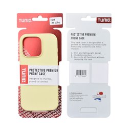 TUNIQ Чохол-накладка для iPhone 16 Pro — Повністю силіконовий — колір: жовтий 3