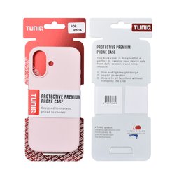 TUNIQ Чохол-накладка для iPhone 16 — Повністю силіконовий — колір: рожевий 3