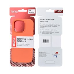 TUNIQ Чохол-накладка для iPhone 16 Pro — Повністю силіконовий — колір: помаранчевий 3