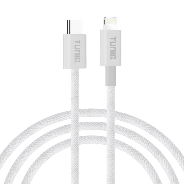 TUNIQ USB-C На Lightning Кабель 200cm — Кабель швидкого заряджання — колір: білий