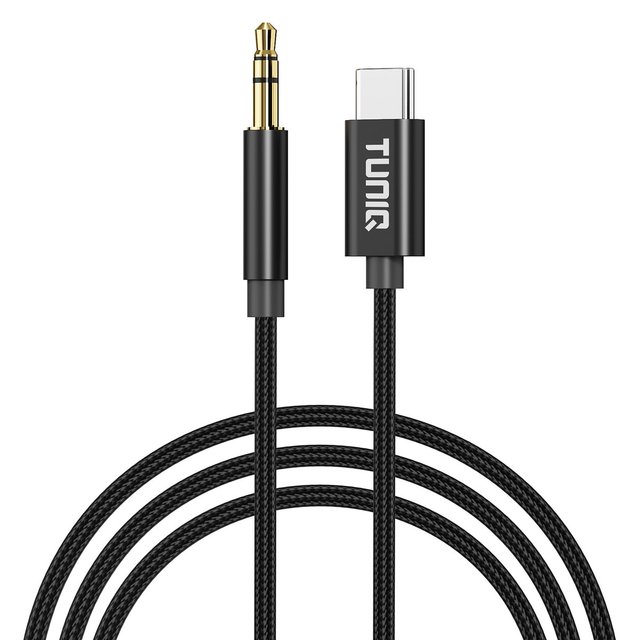 TUNIQ 3.5 Jack На USB-C Адаптер — 100cm — колір: чорний