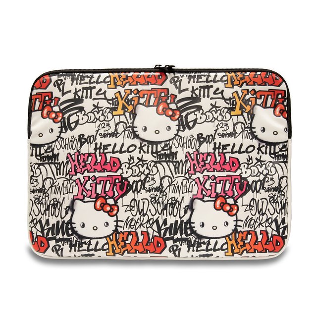 Hello Kitty Чохол для ноутбука Tags graffiti — колір: бежевий