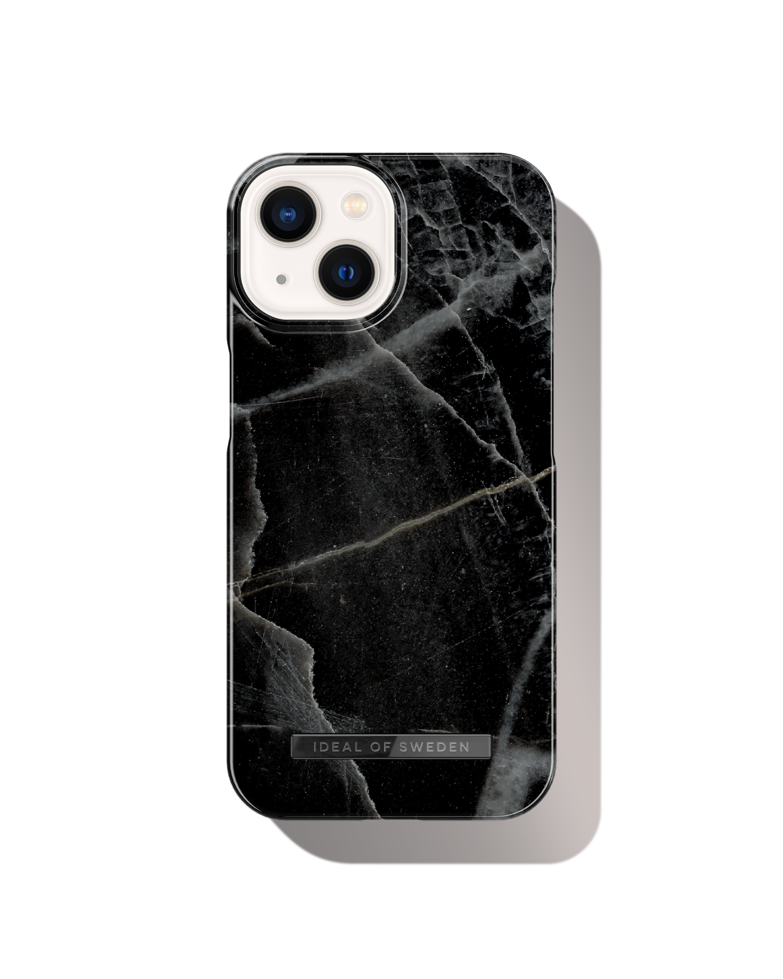iDeal Of Sweden iPhone 13 - Fashion Case Black Thunder Marble
