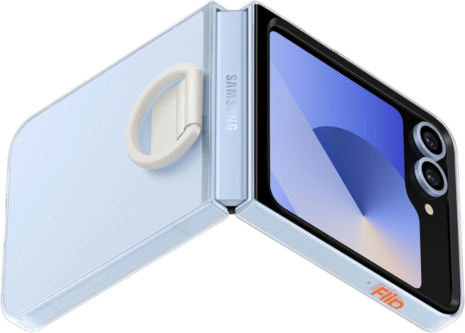 Samsung Galaxy Z Flip7 - Silicone Ring Case - Transparent